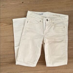 GAP White 29/8 Always Skinny Jeans
